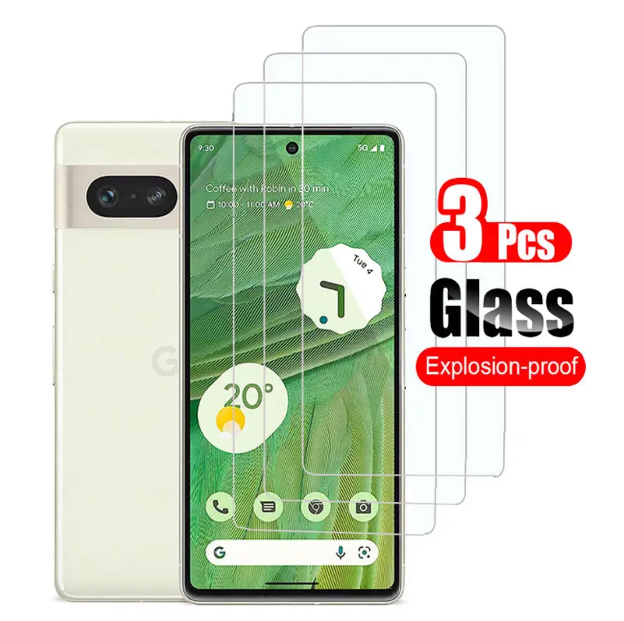 Yamizoo Branded Premium 9H Clear ShatterProof Glass Screen Protector- 3pcs for Google Pixel 7/7Pro - Super Savings Technologies Co.,LTD Yamizoo Branded Premium 9H Clear ShatterProof Glass Screen Protector- 3pcs for Google Pixel 7/7Pro - Super Savings Technologies Co.,LTD